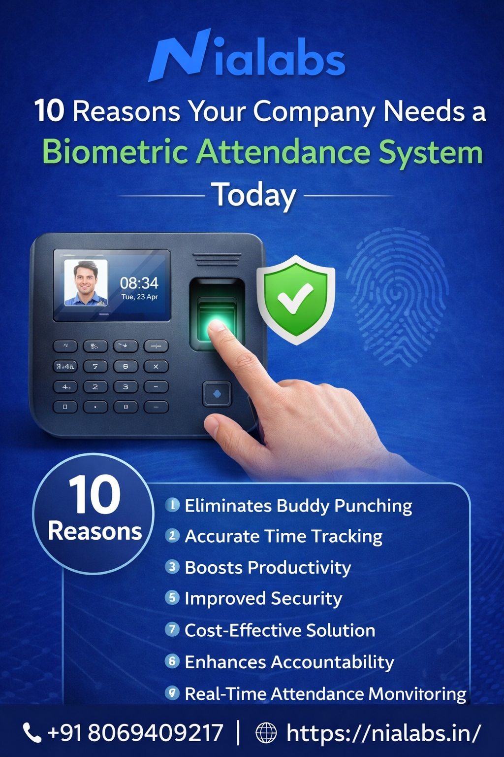 10 Reasons Your Company Needs a Biometric Attendance System Today